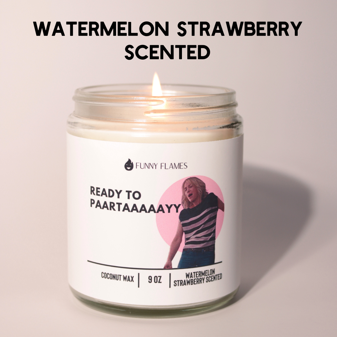 Ready To Paartaaaaayy Funny Scented Candle Gift Idea Funny Flames