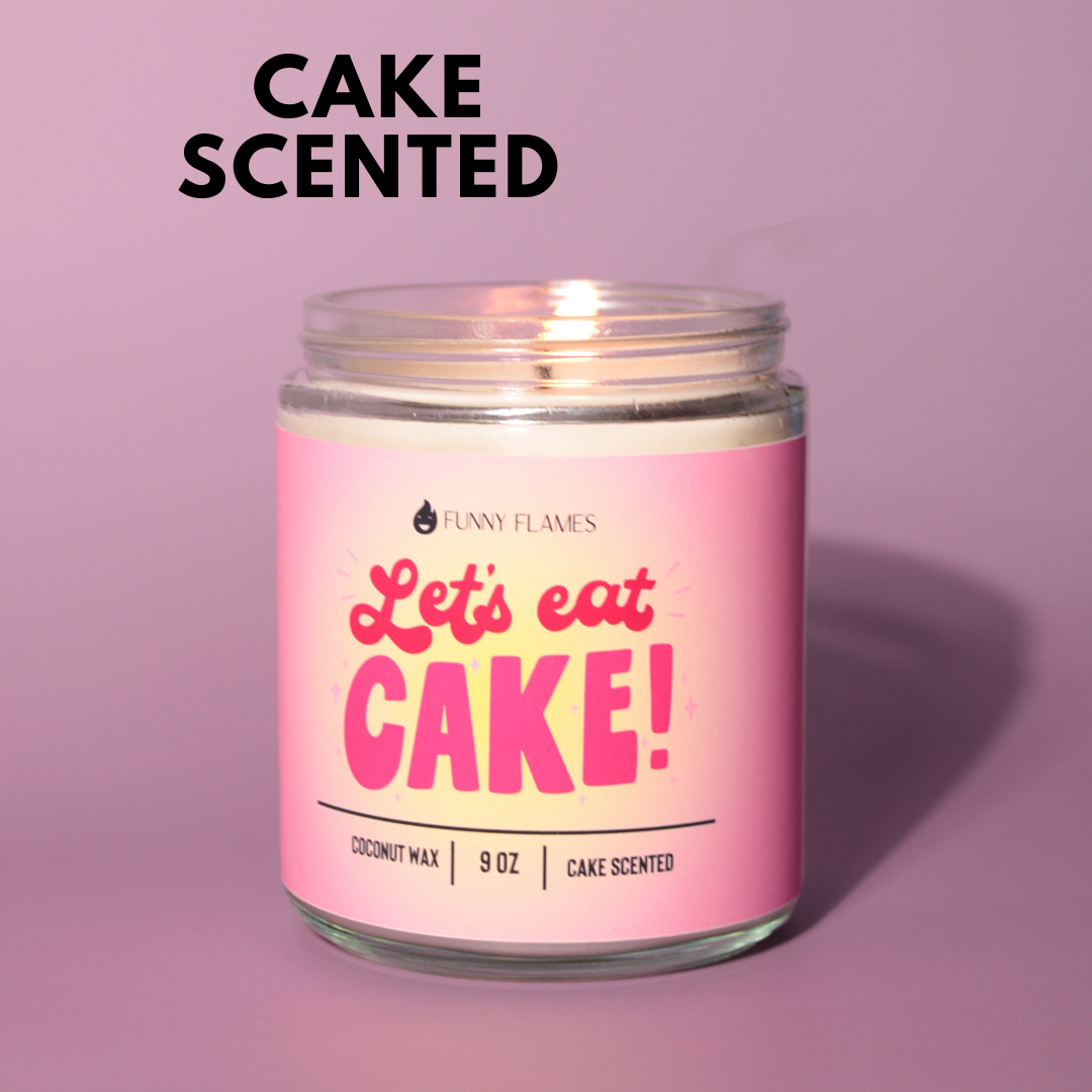 Let's Eat Cake all celebration candle, party gift bday Funny Flames