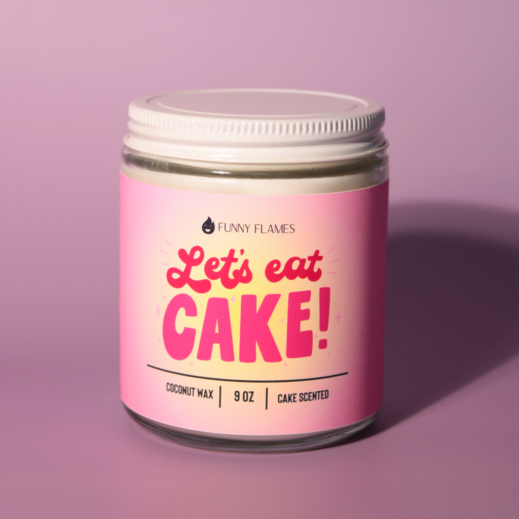 Let's Eat Cake - all celebration candle, party gift bday