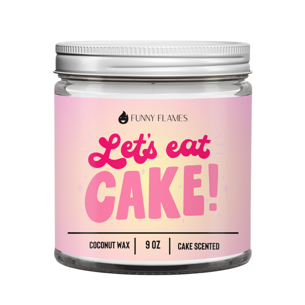 Let's Eat Cake - all celebration candle, party gift bday