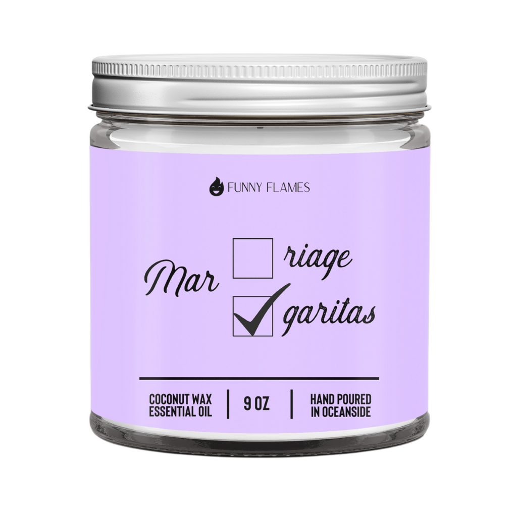 Marriage? Margaritas? Funny Flames Candle