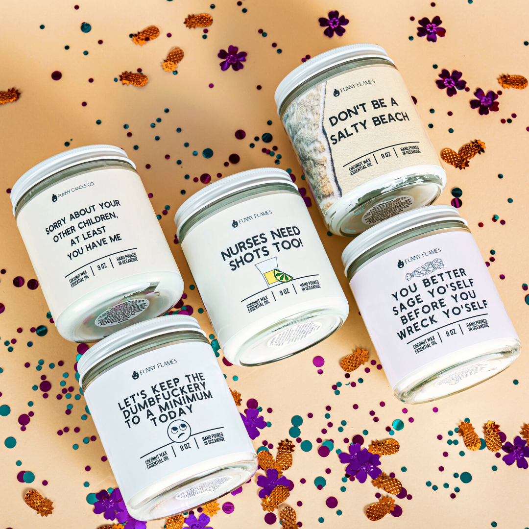 Nurses Need Shots Too 9oz Candle Funny Flames Candle Co